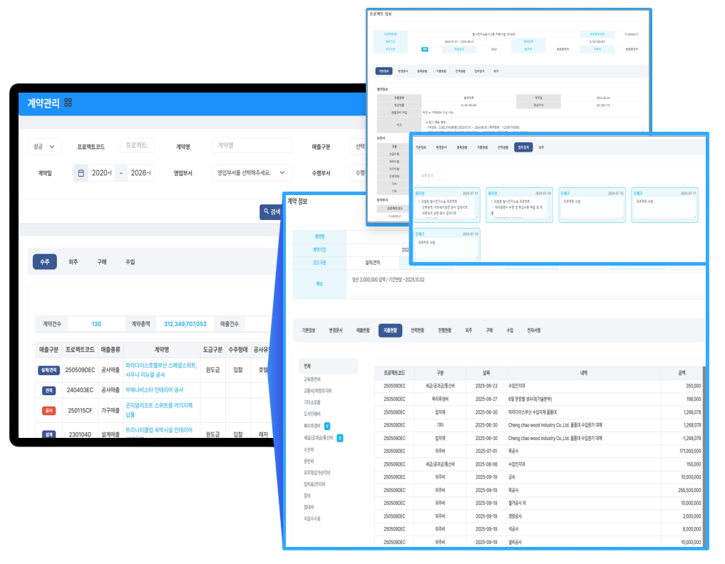 EZ-Solution 계약정보 통합 대시보드